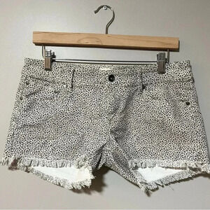 Roxy Cheetah Print Denim  Cut-Off Shorts